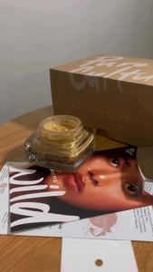 Deep-Moisture Night Cream for Dry/Mature Skin | Bulgarian Rose Glam Gold Satin Crème Unscented 18g | Hyaluronic Acid + Coenzyme Q10 | Pure Culture