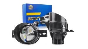 3Inch Universal Bi Led Lens Projector Laser Fog Lights 6000K 3000K Headlight White Yellow Fog Lamp CSP 80 High Power Led Lights