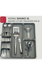 HOMU SHUNO XL DRAWER ORGANIZER SENDOK GARPU SPATULA CUTLERY STORAGE LACI PENYIMPANAN PERALATAN MAKAN