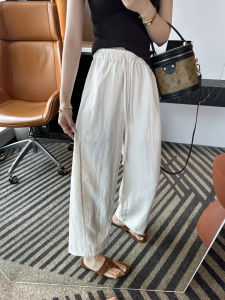 Breathable Tencel Linen Womens Trousers Summer