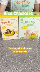 [NIKITA WILLY EXCLUSIVE] Yummy Bites Rice Crackers 25 GR Snack Baby/ Cemilan bayi