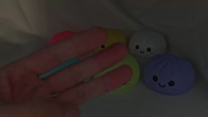Bandai | New Dumpling Night Light Glowing Dumpling Lamp Cute LED Bedside Light Squeeze Toy Stress Relief Fidget Toy Funny Creative Gift