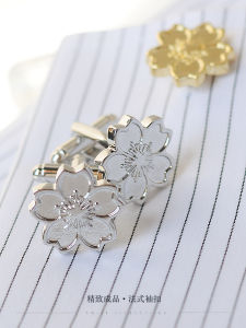 Quality Finished Cherry Blossom Cufflinks & Handmade French Style