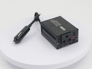 12V Smart Power Inverter 150W with 220V AC Socket Output and 3.1A USB Output for Cars