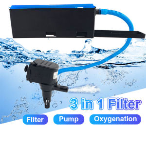 Aquarium Top Filter 12/20Watts For 10-50 Gallons Pump Cycle Fresh Sea Water Circulation Purification Aquascape Oxygen