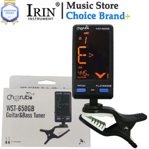 IRIN | Cherub Pro Tuner WST-650GB for Guitar Bass Auto Clip-on/Mic Pickup Mode Support Pitch/Flat Adjustment LCD Display Effect