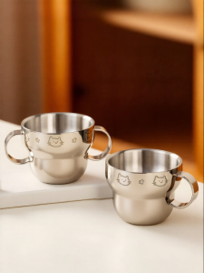 onlycook | Stainless Steel Baby Drinking Cup Insulated Durable Open Design