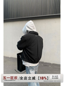 Advanced Stylish Short Jacket New Spring Ins Shoulder Pad Mens Clothing Outerwear Design Sense Top Polyester Cotton Blend