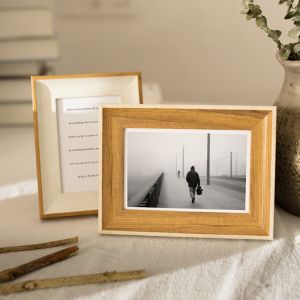 Topstar 4R 6R A4 Mixed Color Wooden Photo Frame with Stand Picture Frame Display Wall Hang Aesthetic Home Decor