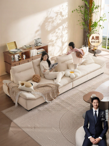 Adjustable Back Scratch-resistant Fabric Sofa