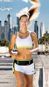 Tas Pinggang Lari Simple Bahan Polyester Waterproof Sport Belt Outdoor Kekinian - K006DR