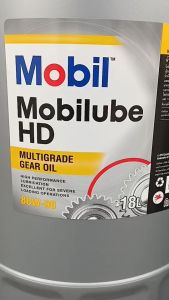 Mobilub HD 80W-90 /18Ltrs. API:GL-5 โมบิลน้ํามันเกียร์และเฟืองท้าย มาตรฐานGL-5 Mobil