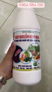 Phòng trừ ngăn ngừa nấm khuẩn gây bệnh cây trồng: SÁT KHUẨN SINH HỌC - Chai 1 lít