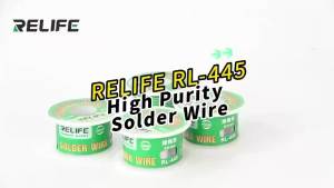RELIFE RL-445 High Purity Rosin Core Solder Wire 0.3 0.4 0.5 0.6mm 25g for Phone PCB IC Chip Repair Welding
