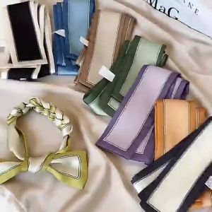 ผ้าพันคอ ผ้าคลุม ผ้าพันคอสไตล์เกาหลี ผ้าพันคอยาวขนาดเล็ก ซึ่งเป็นพาร์ที่อุปกรณ์เสริมผ้าพันคอ เรโทร สำหรับผู้หญิง ด้วย ถ้าต้องการผ้าที่ดีที่สุด ให้เลือกใช้ผ้าพันคอผ้าพันคอผ้าพันคอ เน็กไท แถบลายทาง อุปกรณ์เสื้อผ้าจัดระเบีย