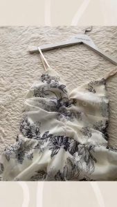 【READYSTOCK】Sleeveless floral maxi dress chinese dress dinner dress 水墨画连衣裙 吊带长裙女 晚宴裙 气质连衣裙  新中式裙 高级感