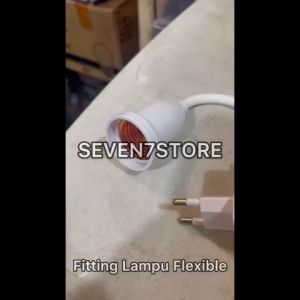 Fitting Lampu Flexible E27 Fitting Lampu Colok + Saklar On Off / Fitting Lampu Tidur Colok Flexible