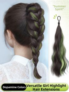 QIAOYIDUO | Colorful Easy-Wrap Ponytail Hair Extension Accessory