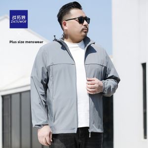 ZATUWOF | Summer Lightweight Hooded Sun Protection Loose Fit Casual Mens Outwear