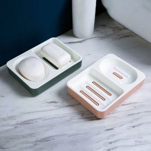 Hộp Xà Phòng Homenhome Với Phân Vùng Kích Thước Lớn Xà Phòng Giặt Hộp Lưu Trữ Trong Ký Túc Xá Sáng Tạo Ráo Nước Hai Lớp Giá Đặt Xà Phòng