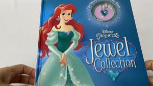 Disney Princess The Little Mermaid Jewel Collection Hardcover Storybook With 2 Stories & Necklace Perfect As A Gift For Kids