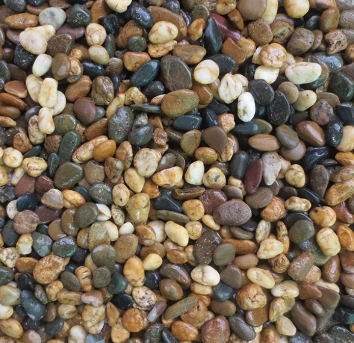 หินแม่น้ำเบอร์ 5 ขนาด 1 กก. สำหรับตกแต่งน้ำพุและอุโมงค์ตู้ปลา