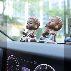 Tượng phật Gốm Cao cấp để taplo xe ô tô - Tượng phật Phật tổ gốm - New 2024