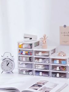 RakanKu MALAYSIA Desktop 5 Tiers Mini Storage Drawer Box Office Stationery Storage Box Organizer Cosmetic Storage Kotak Laci 桌面收納盒
