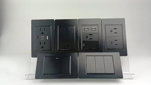 Vollia Wall Switch for Light Black 220V Push Switch Button on Off 1 2 3 4 Gang 1 2 3 Way Light Switches for Electrical Modern Switch and Outlet for Home Power Dimmer Switch