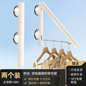 Foldable Wall-Mounted Balcony Drying Rack Invisible Space Saving Windowledge Extendable Retractable ABS Space Aluminum Rod