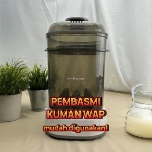 Samu Giken Baby Bottles Sterilizer & Steamer | Pensteril & Pengukus Botol Susu Bayi Model: BS-2L5B (GREY)
