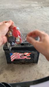 Bộ đầu kẹp cọc bình ắc quy ô tô bằng đồng cao cấp