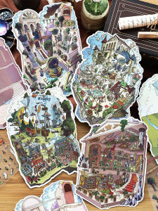 New High Difficulty Creative Miniature Scene Stickers Space Overview House Mythical Style Time Killer Puzzles Infeel Me