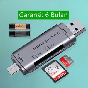 Pembaca Kartu OTG USB 3.0 Tipe-c 4-in-1: Dimensi, Bahan & Fungsi