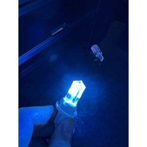 lampu sen senja T10 motor mobil AC/DC model crystal super terang nyala diam