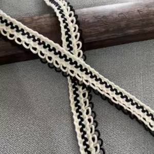 3m/9.84ft Each Pack Clothing Accessories Black Lace Trim Elastic Curve Sewing Dress Hat Hand Made DIY Crafts Webbing Decoration