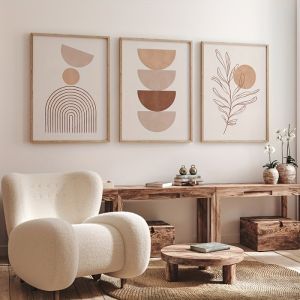 3pcs Canvas Poster Modern Art Bohemian Abstract Canvas Paintings Ideal Gift for Bedroom Living Room Wall Art Decor No Frame