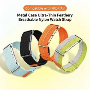 For Google Fitbit Air Breathable Replacement Strap Nylon Band Adjustable Performance Loop Wrist Band for Screenless Tracker