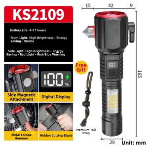 Emergency Firefighting Super Bright LED Torch Outdoor