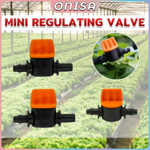 Onisa Mini Valve For 4/7mm Hose Irrigation Water Flow Control Valve With Barb