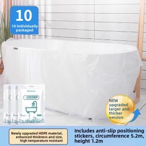 CHUYISHENG | Disposable Waterproof Bathtub Bag 10 Pack
