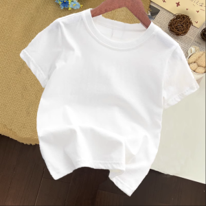 เสื้อยืดแขนสั้นสีเหลืองสำหรับเด็กผู้หญิงสไตล์เกาหลี แฟชั่นฤดูร้อน เสื้อผ้าเด็กผู้หญิง ชุดเด็ก ชุดเด็ก ชุดเด็ก