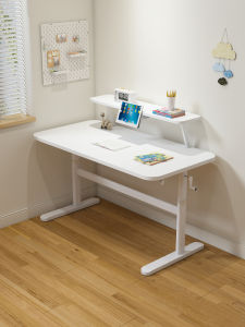 Childrens Study Desk Student Desk For Home Computer Writing Desk Adjustable Small White Table Youth Bekente Table Solid Wood