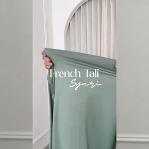 Hijab Instan Bergo French Melayu - Warna Solid Elegan