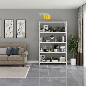 Boltless Rack Home Storage Rack Store Warehouse Rack 3/4/5/6 Layer Black and White