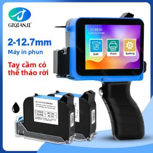 Máy In Nhãn Phun Cầm Tay 127mm Có Thể Điều Chỉnh Độ Phân Giải 600dpi Để In Số Seri Hàng Loạt Trên Nhựa Gỗ Vải Hỗ Trợ Nhiều Ngôn Ngữ