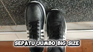 Sepatu Hitam Jumbo Big Size Besar 45 46 47 48 49 50 Sepatu Olahraga Besar Pria Wanita