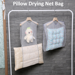 Pillow Drying Net Bag Home Drying Racks Windproof Protection Underwear Plush Toy Pillow Dryer Rack Closet Storage Bag