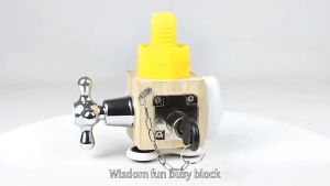 Kids Busy Cube Wooden Board Montessori Unlock Toys Essential Educational Sensory Board Toddlers - Lazada