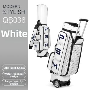 PGM GOLF | Waterproof With Large Wheels Shoe Compartment Golf Bag